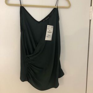 Zara hunter green camisole. NWT